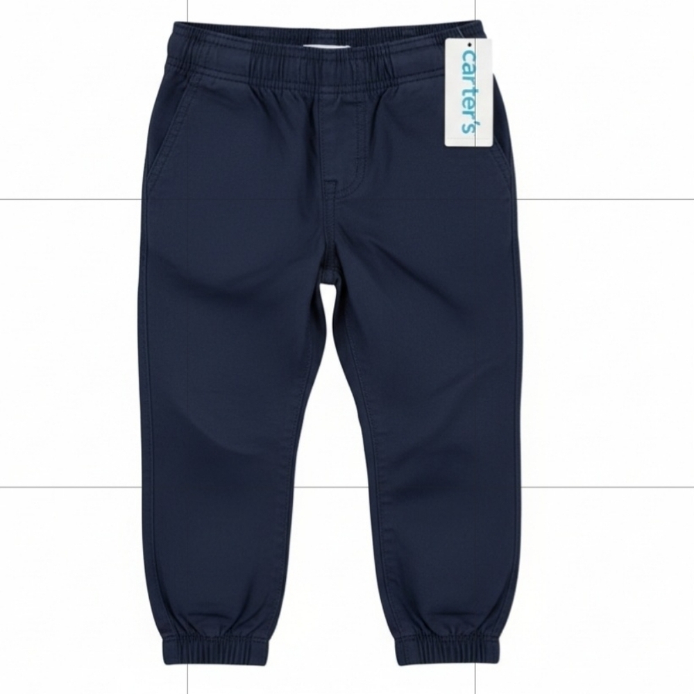 Carters Joggers Comfy Cozy Sweatpants Size 2T/2A NWT Navy Blue